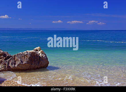 Spiaggia solitaria vicino Makarska Foto Stock