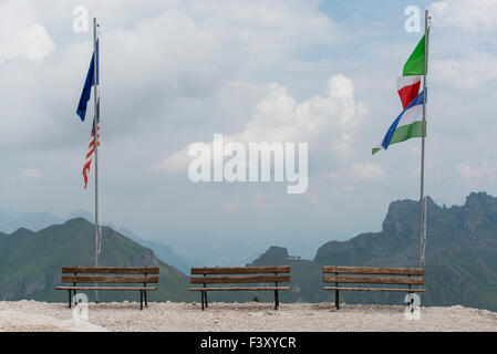 Rifugio al Ghiacciaio, Ghiacciaio della Marmolada, Ghiacciaio della Marmolada, Marmolada, Dolomiti Trentino Provincia, Provincia del Sud Foto Stock