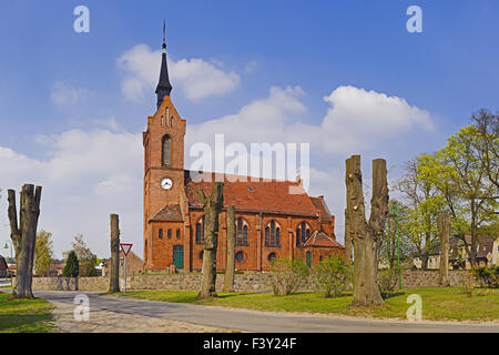 Chiesa in Freudenberg, Brandeburgo, Germania Foto Stock