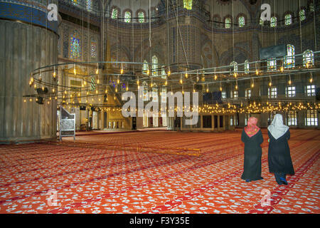 La moschea di Sultanahmet ad Istanbul in Turchia Foto Stock