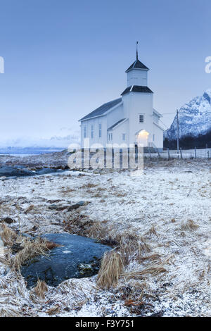 Piccola chiesa in Norvegia Foto Stock