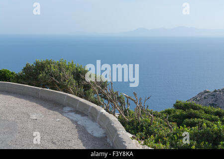 Vista Baia Pollensa dalla strada Foto Stock