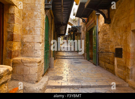 Città vecchia di Gerusalemme Foto Stock