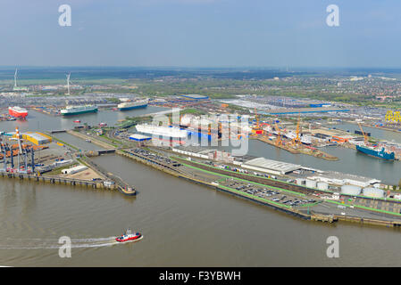 Foto aerea Bremerhaven Foto Stock