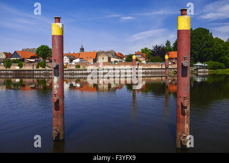 Porto, Schnackenburg, Bassa Sassonia, Germania Foto Stock