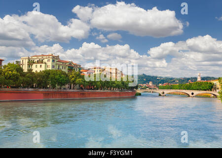 Il centro storico di Verona Foto Stock