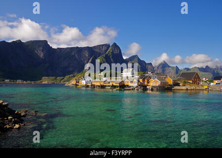 Rorbuer auf den Lofoten Foto Stock