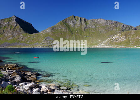 Spiaggia da sogno sulle isole Lofot Foto Stock