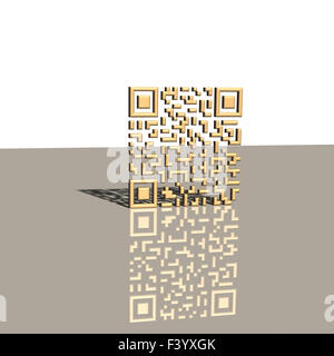 Concetto di codice QR Foto Stock