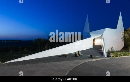 Autostrada Chiesa Siegerland, sulla A 45 Foto Stock