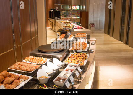 Il ristorante e il buffet prima colazione presso l'Hotel Nikko Saigon Hotel in Ho Chi Minh ex Saigon,Vietnam Foto Stock