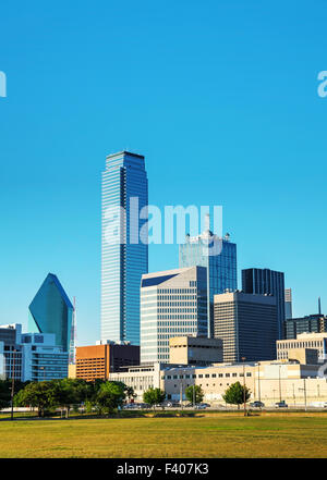 Dallas cityscape di mattina Foto Stock