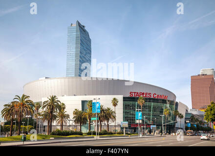 Staples Center in downtown Los Angeles, CA Foto Stock