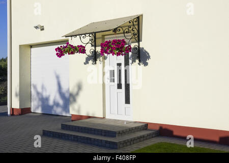 Bianco porte in plastica Foto Stock