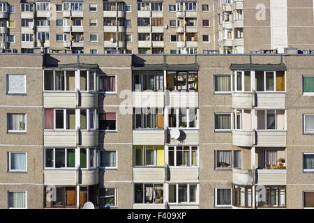 Windows di massa edificio settentrionale Foto Stock