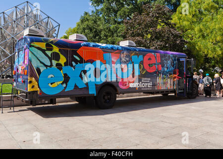 National il Museo dei Bambini bus - Washington DC, Stati Uniti d'America Foto Stock