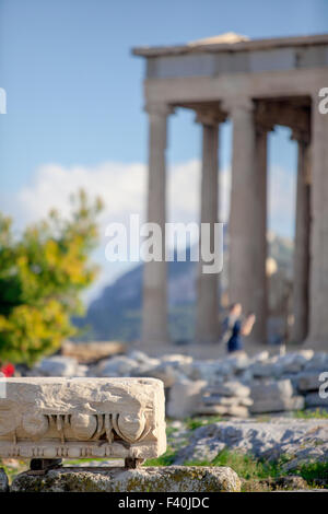 Concordia tempio Acropoli di Atene Foto Stock