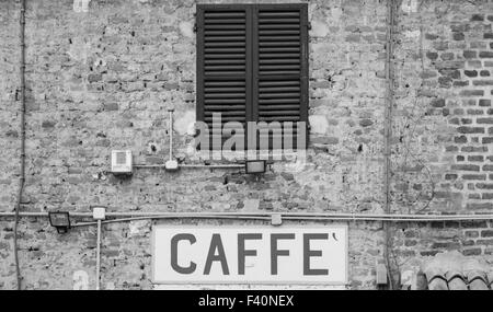 Segno di caffè in Italia Foto Stock