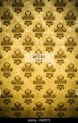 Il francese Royal Flower Pattern di sfondo Foto Stock