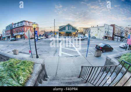 Città di East Greenwich Street scene Foto Stock