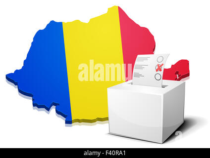 Ballotbox Romania Foto Stock