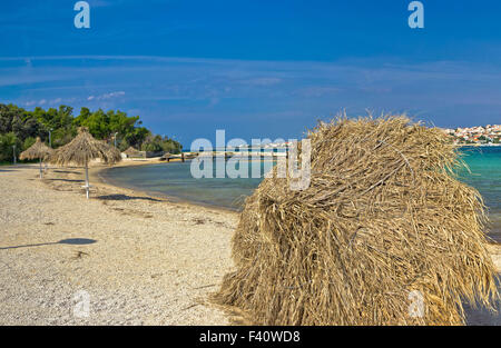 Spiaggia di Novalja, isola di Pag Foto Stock