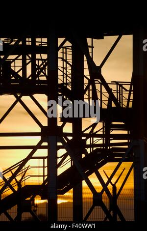 Acciaio struttura griglia Foto Stock