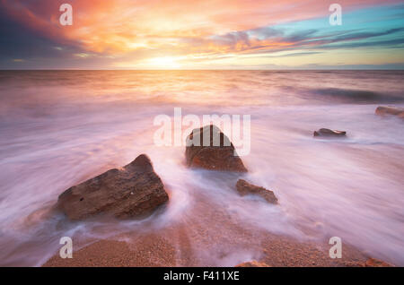 Bellissimo paesaggio marino. La natura della composizione. Foto Stock