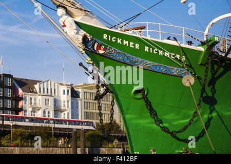 Tall Ship Rickmer Rickmers, Amburgo, Germania Foto Stock