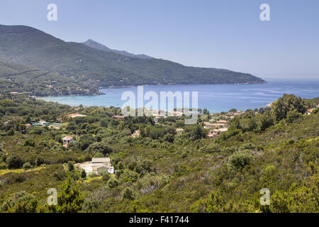 Il paesaggio nei pressi di Procchio, costa Nord, Isola d'Elba Foto Stock