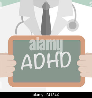 Scheda medica ADHD Foto Stock