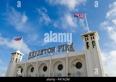 Il Brighton Pier. East Sussex, Inghilterra. Foto Stock