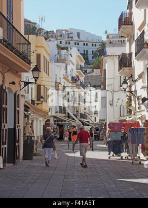 città di Ibiza Foto Stock