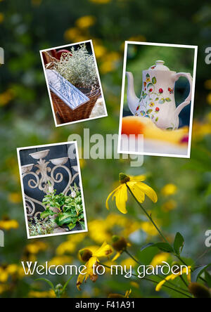 Decorazione del giardino Foto Stock