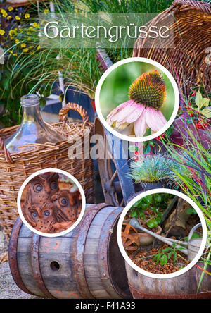 Decorazione del giardino Foto Stock