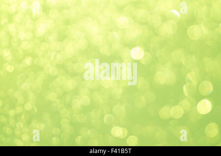 Abstract verde sfumato bokeh sfondo luci Foto Stock