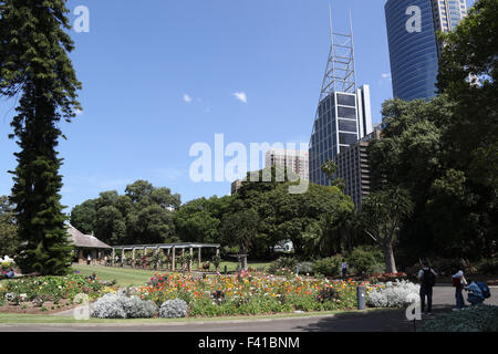 Il Royal Botanic Garden di Sydney, Australia Foto Stock