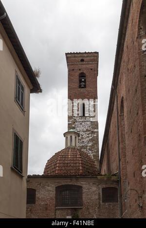 Lucca, Chiesa di San Agostino, Toscana, Italia Foto Stock