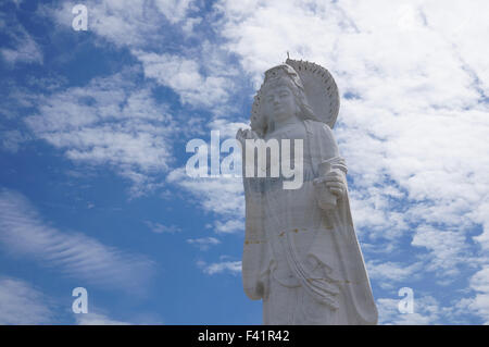 Jade statua di Kuan Yin in Hat Yai, Thailandia Foto Stock