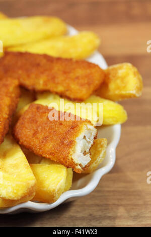 pesce e patatine fritte Foto Stock
