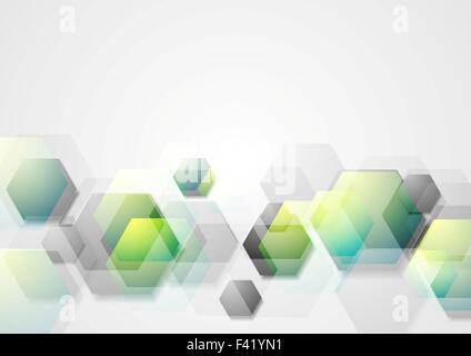 Abstract sfondo geometrico con esagoni Foto Stock
