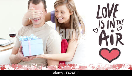 Immagine composita della cute valentines giovane Foto Stock