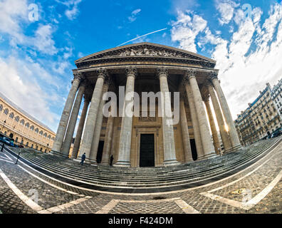 Vista del Pantheon, Parigi, Francia. Foto Stock