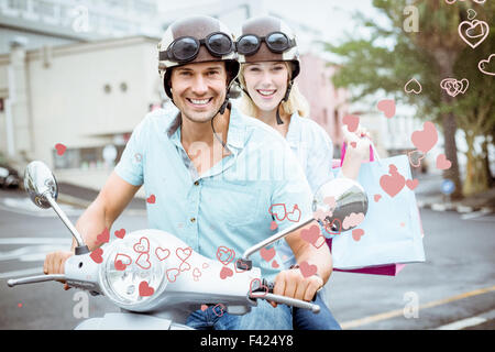 Immagine composita della cute valentines giovane Foto Stock