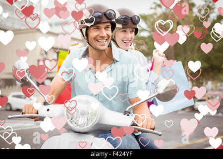 Immagine composita della cute valentines giovane Foto Stock