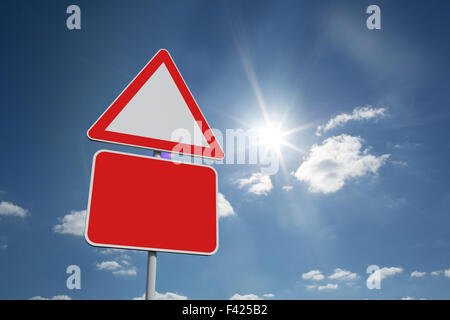 Immagine composita della segnaletica stradale Foto Stock