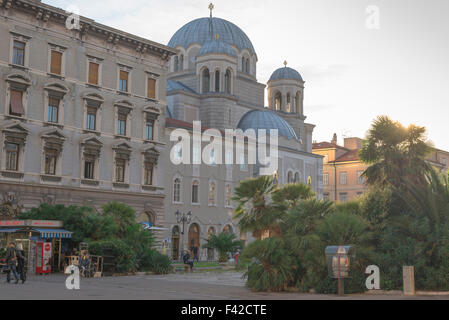 Trieste Italia chiesa serbo-ortodossa di San Spiridione nella zona del canale di Trieste. Foto Stock