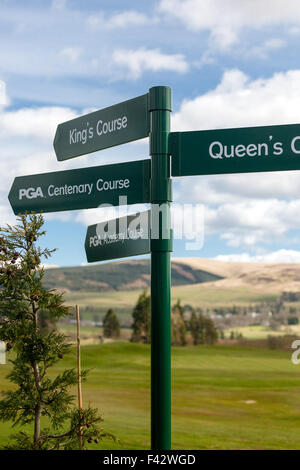 Primavera a GlenEagles campi da golf. Perthshire Scozia UK. Foto Stock