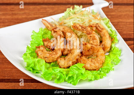 Gamberi fritti Foto Stock