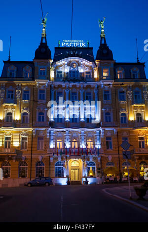 Hotel Pacific a Marianske Lazne Spa, Repubblica Ceca Foto Stock